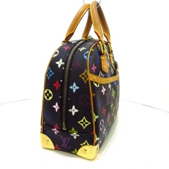 💎✨ULTRA RARE✨💎 LOUIS VUITTON Trouville Noir Monogram Multicolor - Picture 3 of 12